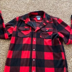 O’Neill Red & Black Size M Button Shirt